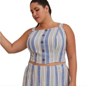 Torrid Linen Mini Skirt